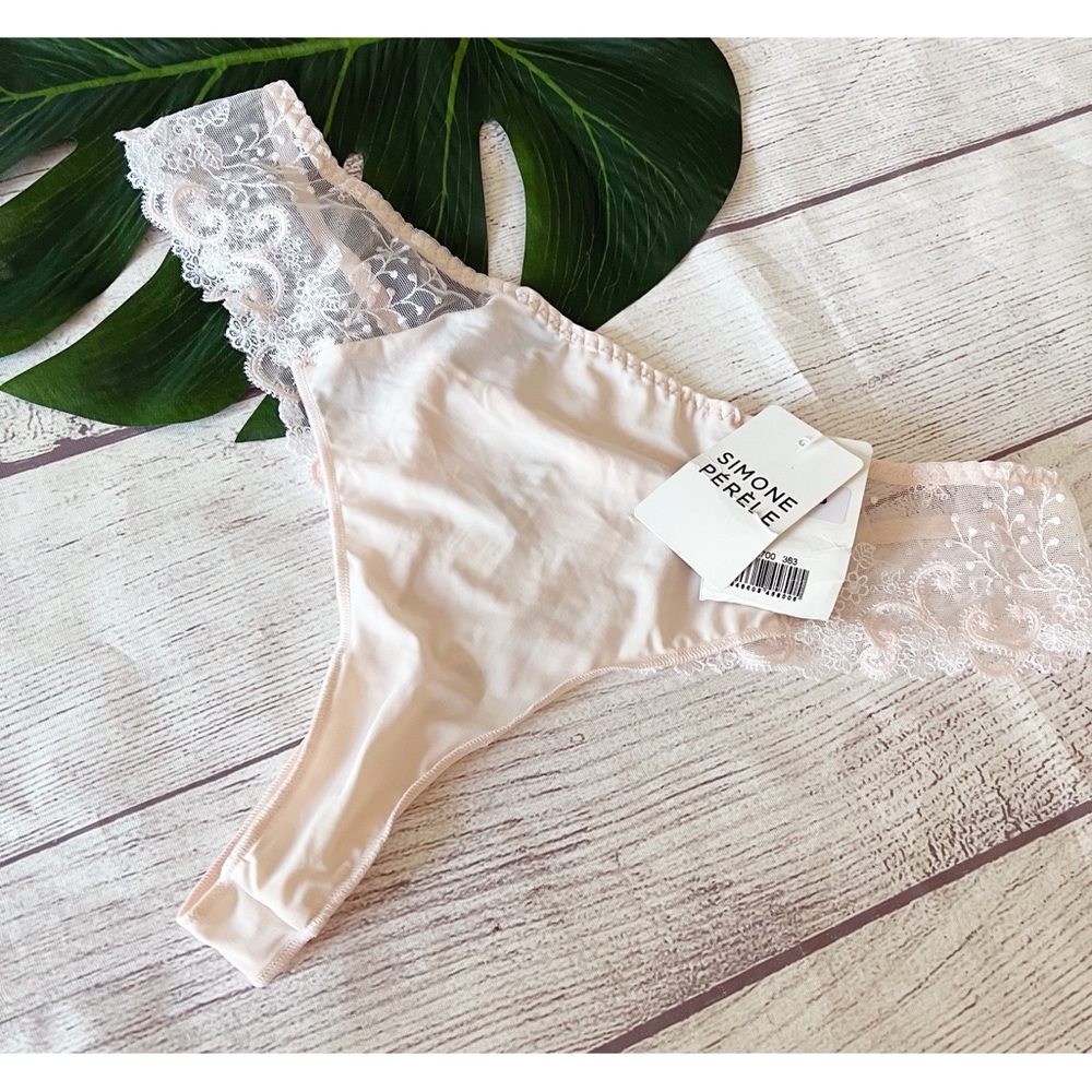 Simone Perele light pink thong underwear NWT